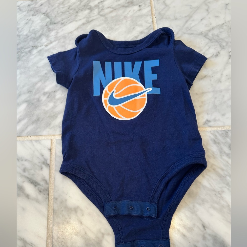 Nike Blue Baby Onesie